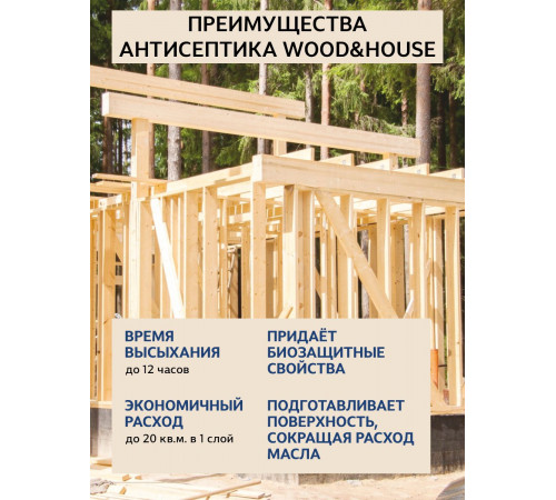 Заказать ГРУНТОВОЧНЫЙ АНТИСЕПТИК WOOD & HOUSE в Южно-Сахалинске, Сахалинская область